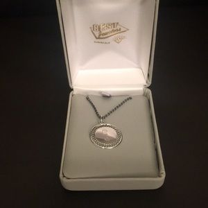 E engraved necklace